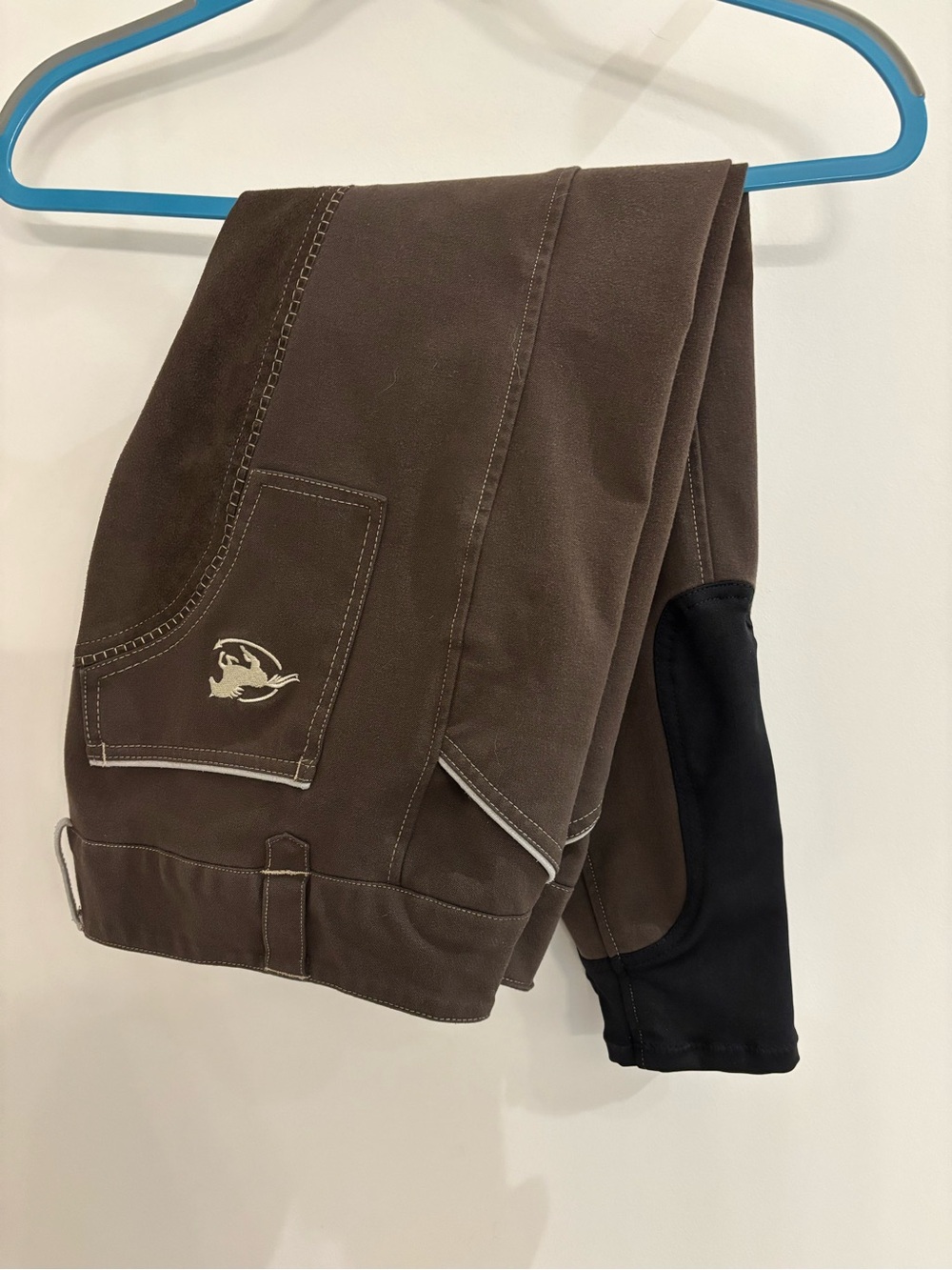 Piper by Smartpak Women’s Brown Riding Breeches with Cream Piping